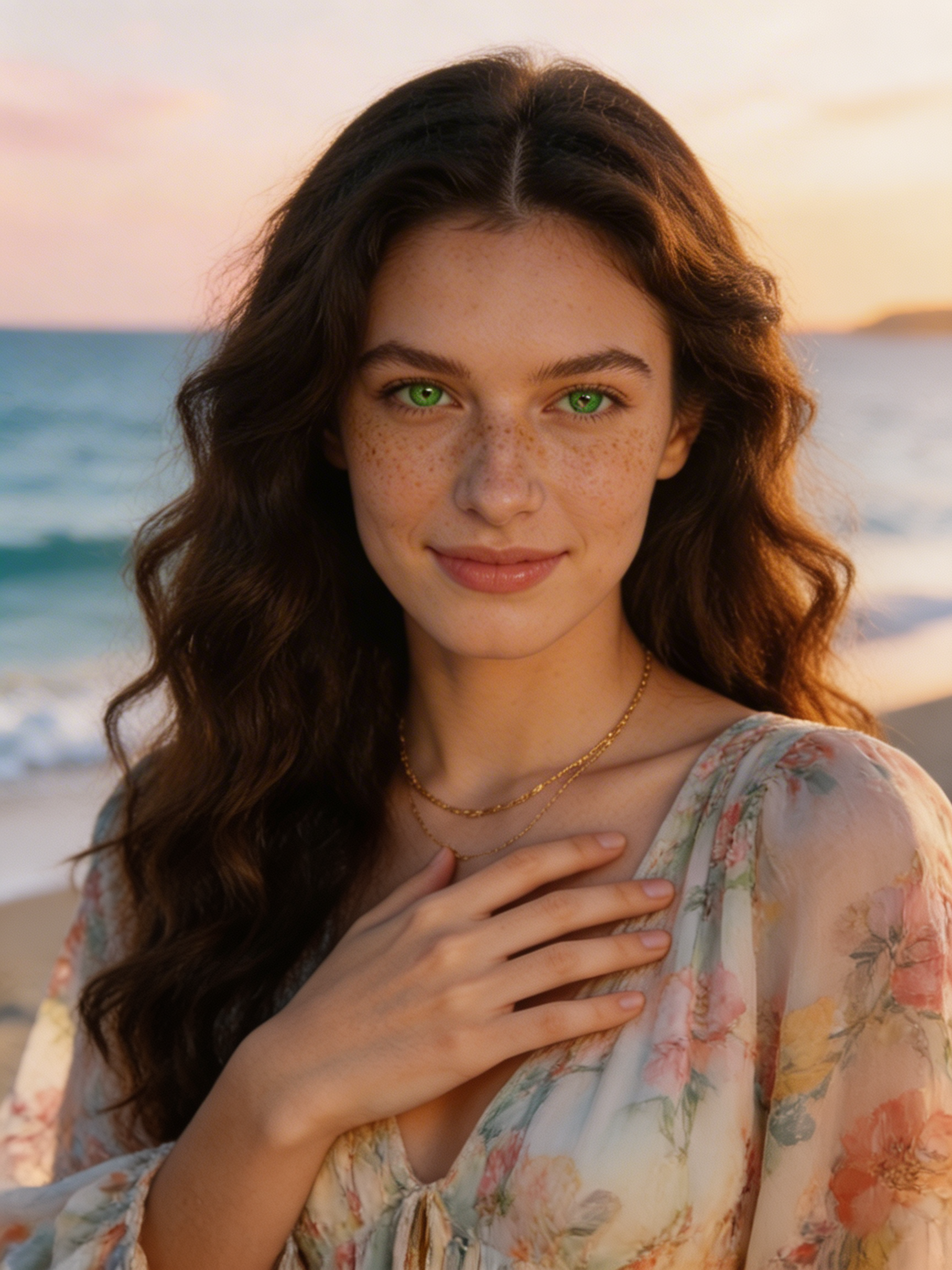 Plažni portret — golden hour